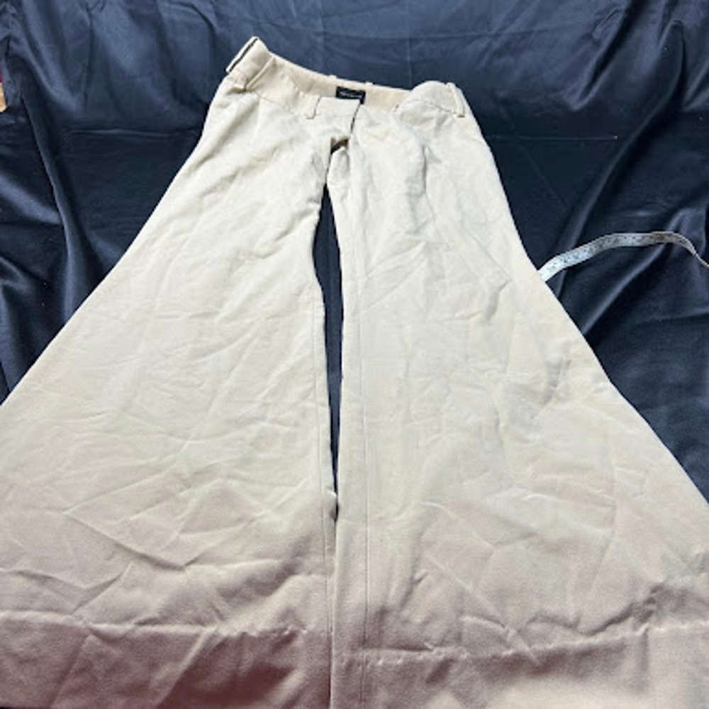 The Limited Drew Fit Tan Khaki Wide Leg Flare Dress Pants Trousers Size 4